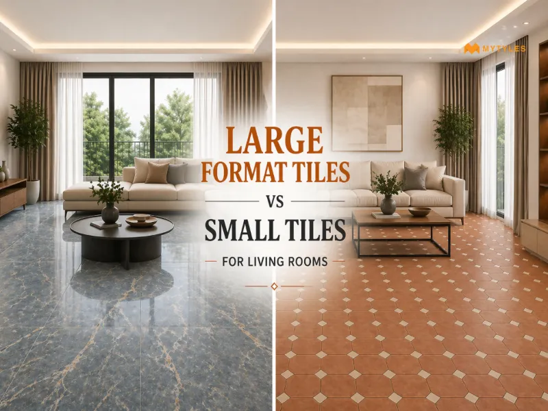 Large Vs Small Tiles | What Works Best In Living Room?