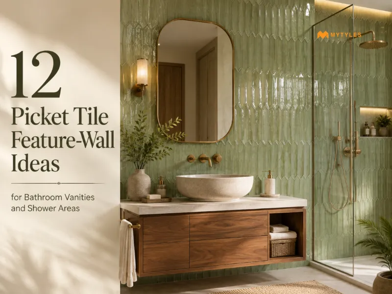 12 Picket Tile Bathroom Ideas for Vanities and Showers