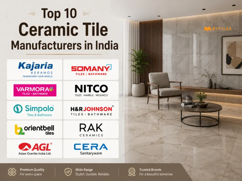 Top 10 Ceramic Tile Manufacturers in India: Best Brands for Your Home