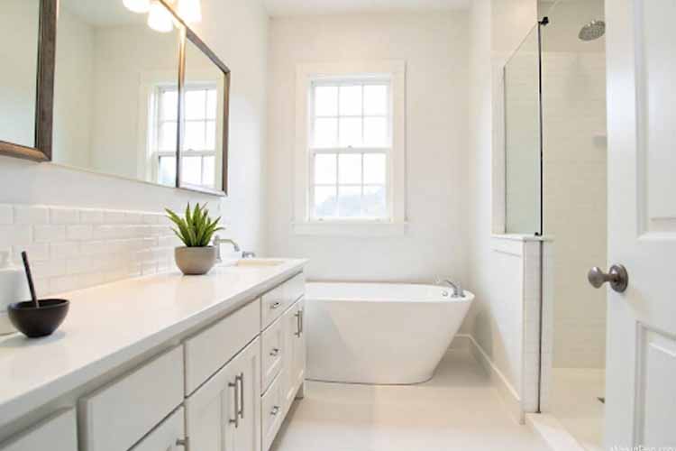 Subway Bathroom Tiles Design Idea