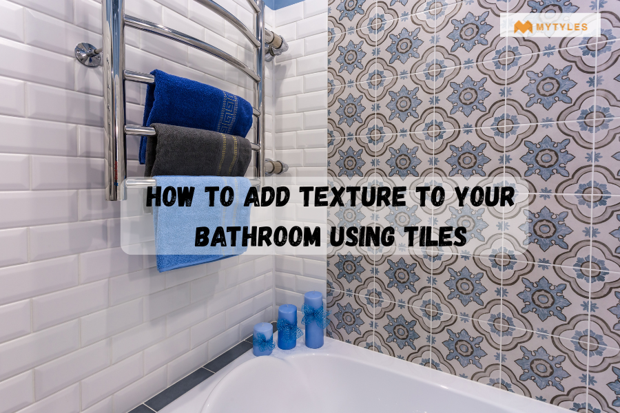 textured bathroom tiles