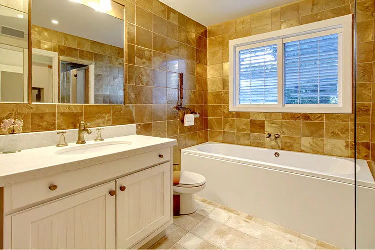 Luxury gold wall tiles with metallic finish for premium look