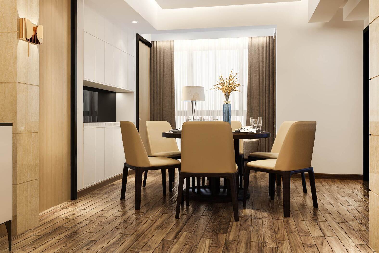 Living Room tile color combination