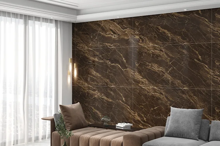 Elegant brown wall tiles for warm and earthy interiors