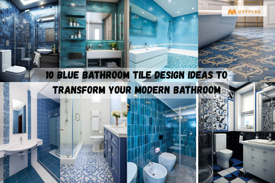 blue bathroom tiles design