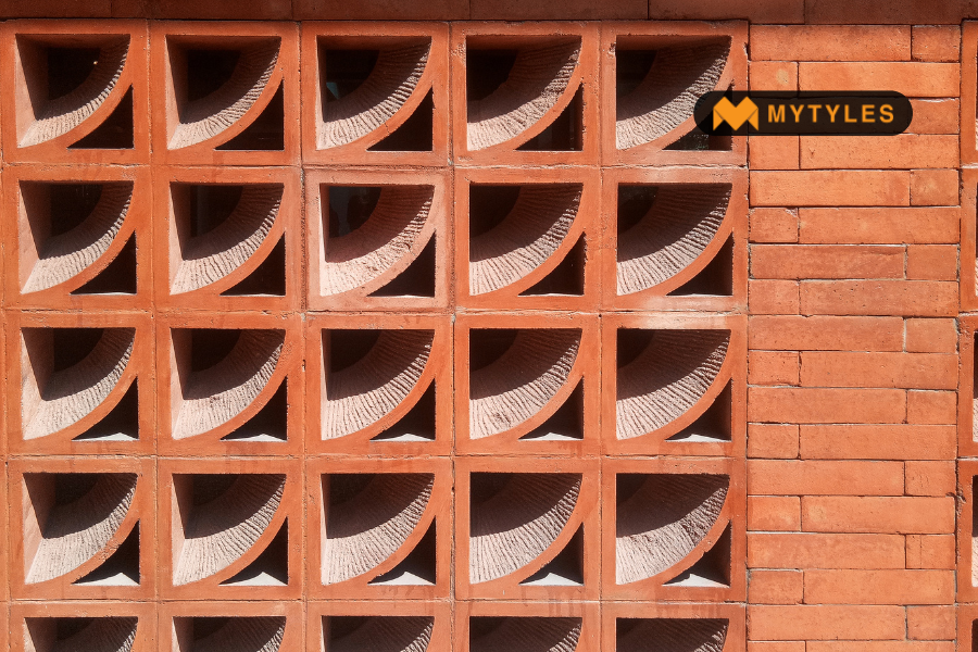 terracotta jali cad block