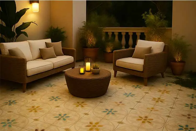 Porcelain floor tiles design ideas with sleek polished finish