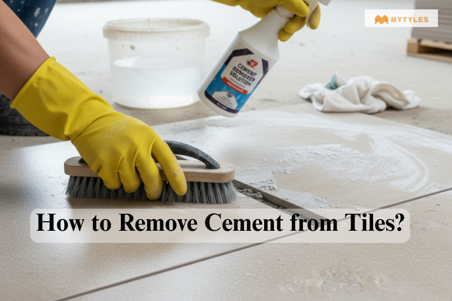 Remove Cement from Tiles