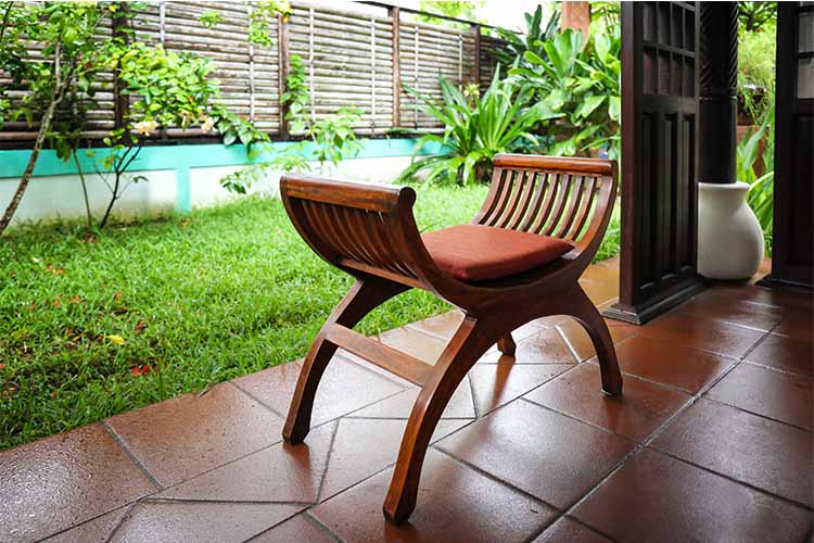 Terracotta Balcony Tile Design Idea