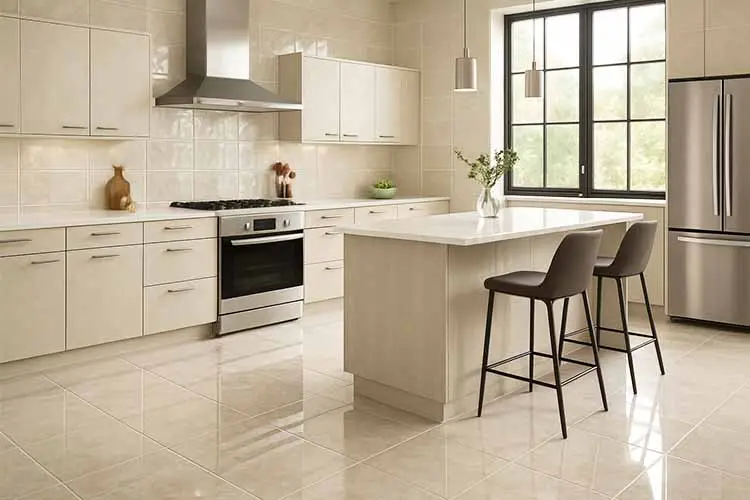 Ceramic floor tiles design ideas for versatile usage