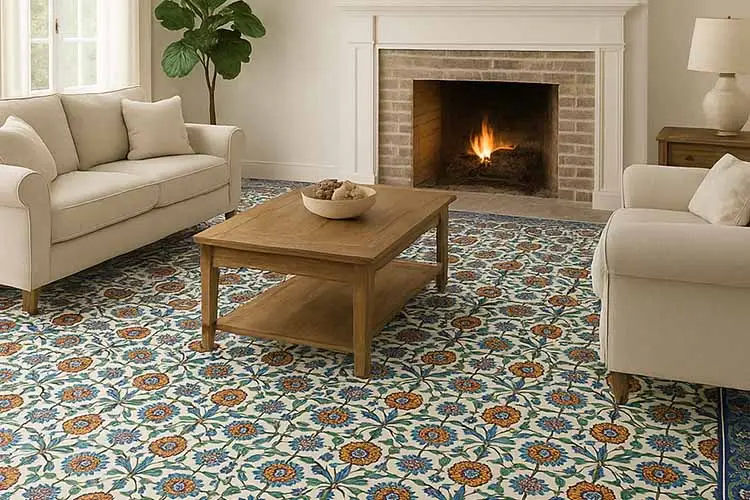 Carpet floor tiles design ideas for soft cozy flooring