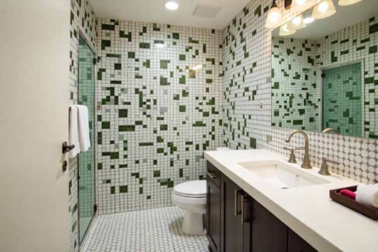 Mosaic Bathroom Tiles Design Idea