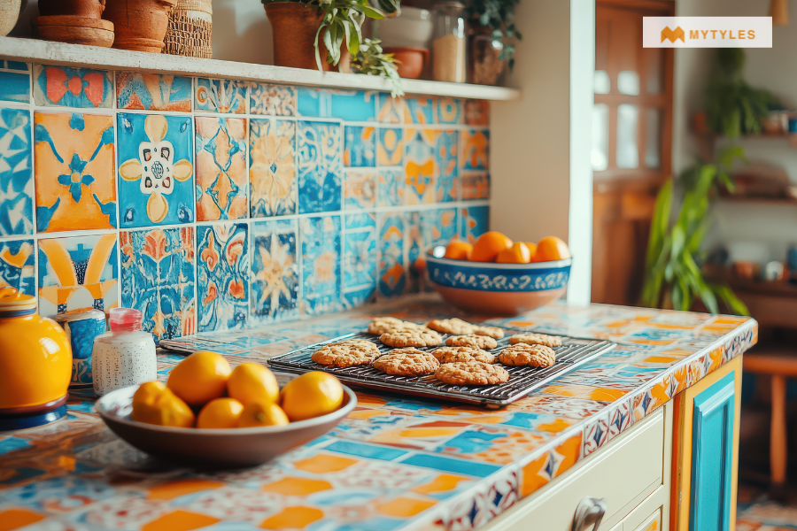 Moroccan Tiles Kitchen Splashback