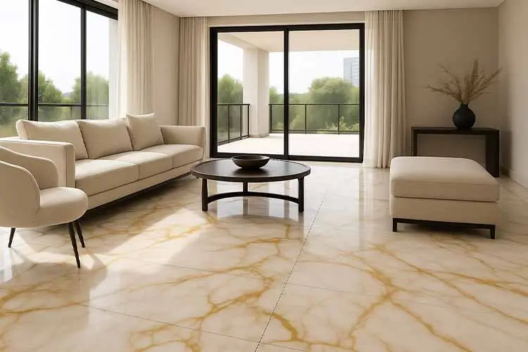 Onyx floor tiles design ideas with glossy luxury appeal