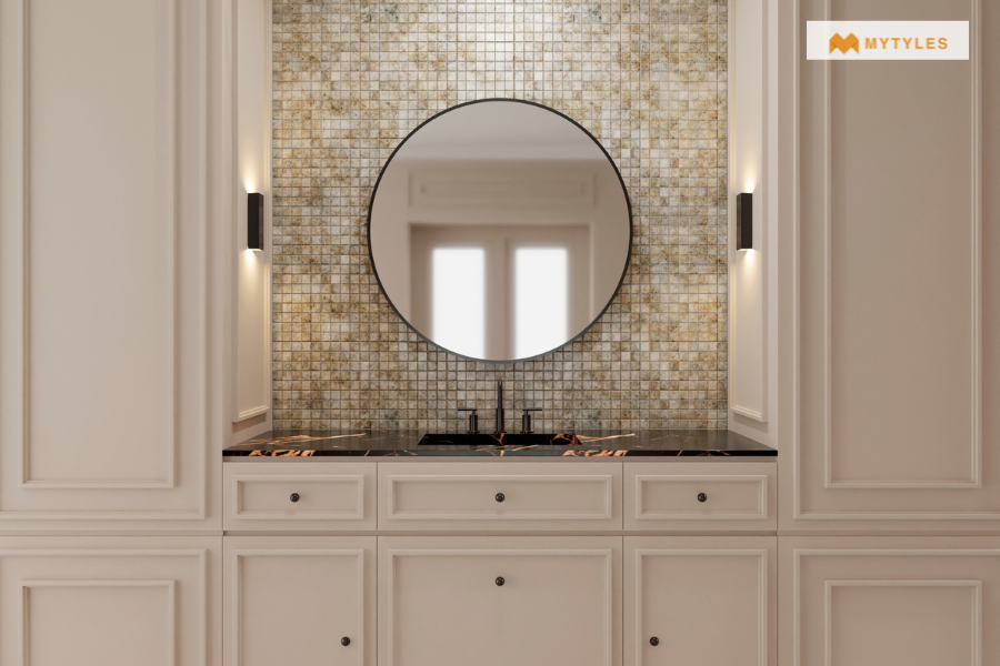 Hall Wash Basin Tiles Design