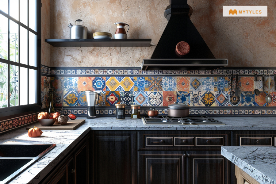 Moroccan Tiles Kitchen Splashback
