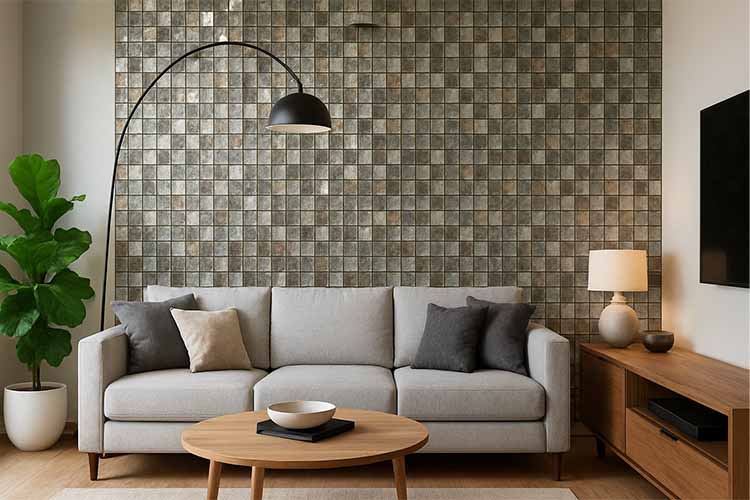 glass highlighter tile ideas to hide bad walls