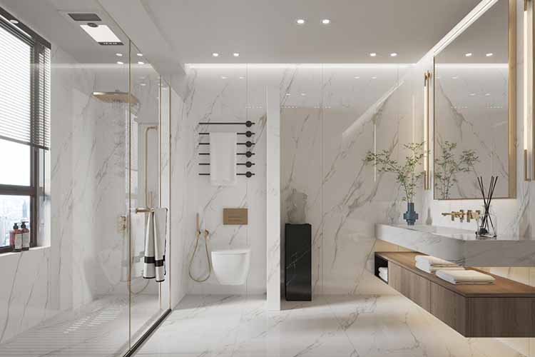 Marble Bathroom Tiles Design Idea