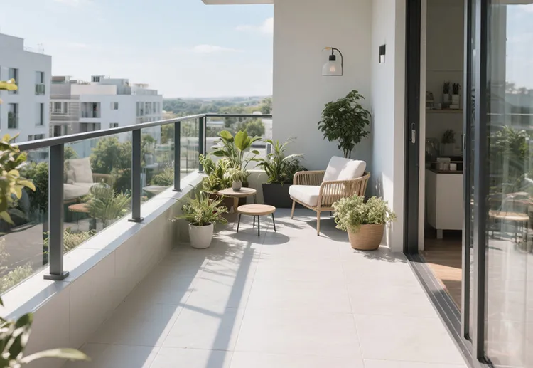 Vitrified balcony tiles design idea