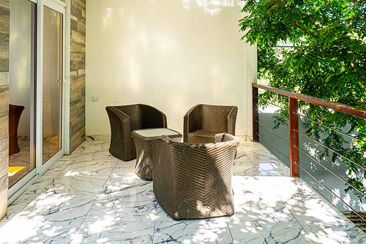 Porcelain Balcony Tile Design Idea