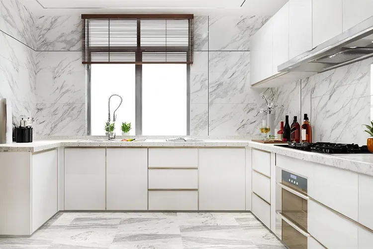 white wall tile design for minimalist interiors