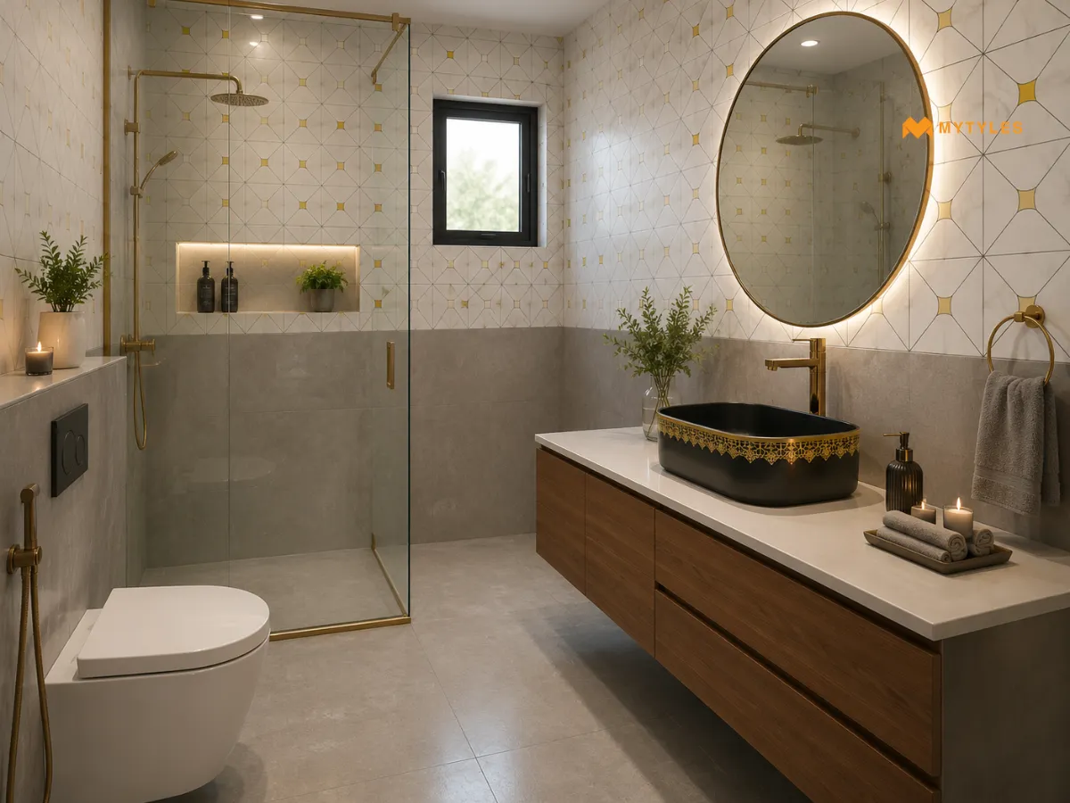 Tile washwashan design Just wrapped up this stunning bathroom project Featuring luxurious white marble tiles, a bespoke basin, and sleek gunmetal concealed fixtures, this space exudes elegance and modern style The perfect blend of
