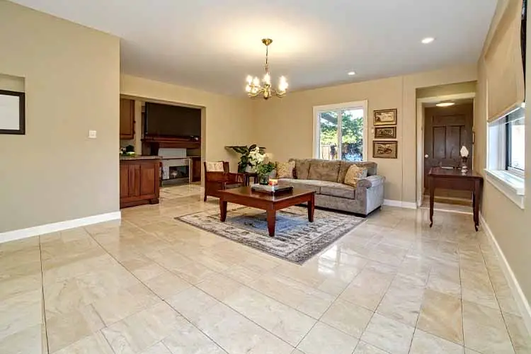 Vitrified floor tiles design ideas with polished glossy look
