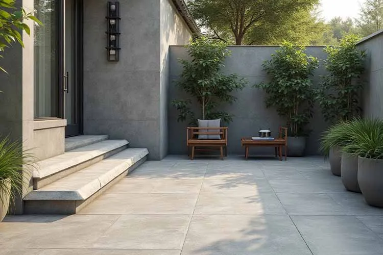 Industrial Cement Outdoor Tiles: Minimalist Charm with Durability