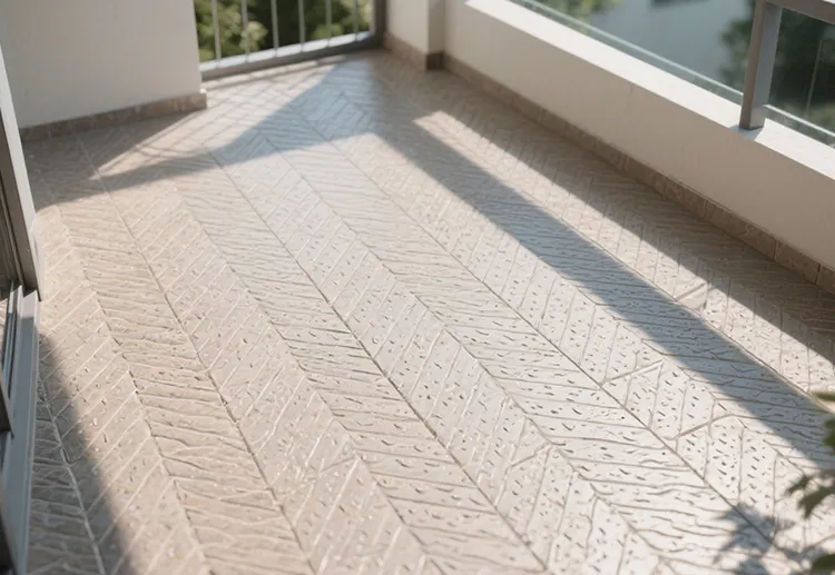 Anti-skid finish balcony tiles design idea