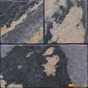 undefined-Vitrified Gray Digital Parking Floor and Wall Tile Code38345 (400x400mm, Matt)