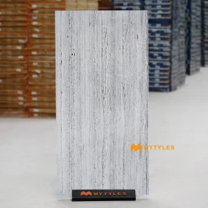 undefined-Gray Travertine Design Floor and Wall Tile Code38915 (600x1200mm, Matt)