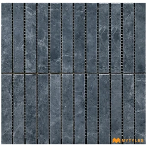 undefined-Bardiglio Gray Matt Vitrified Kit Kat Mosaic Tile Code39618 301x310mm 11Pc