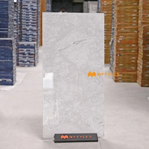 undefined-Vitrified White Floor and Wall Tile Code37515 (600x1200mm, Glossy)