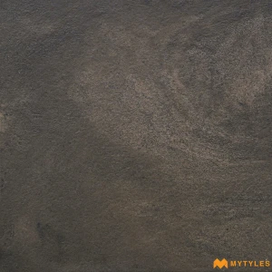 undefined-Ironstone Black Matt Vitrified Rustic Tile Code39144 400x400mm 5Pc
