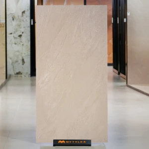 undefined-Vitrified Beige Slab Floor and Wall Tile Code37582 (800x1600mm, Porce)