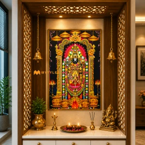 undefined-Lord Venkateshwar Poster Wall Tile Code26049 (300x450mm, Glossy)