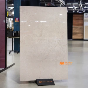 undefined-Beige Marfil Marble Look Vitrified Slab Tile Code37173