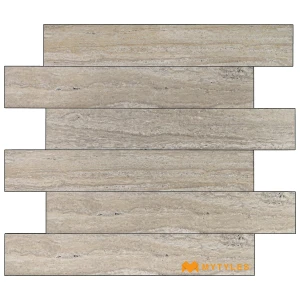 undefined-Serpeggiante Beige Matt Rustic Vitrified Tile Code40662 200x1200mm 5Pc