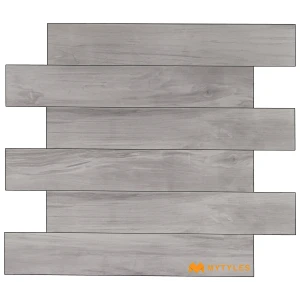 undefined-Washed Grey Oak Matt Vitrified Wooden Tile Code40665 200x1200mm 5Pc