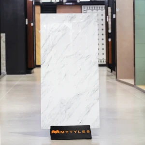 undefined-Vitrified White Floor and Wall Tile Code37386 (600x1200mm, Glossy)