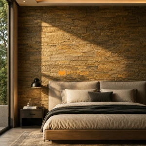 undefined-Natural Stone Wall Cladding Code16447 (150x600mm, Stone) - D Green