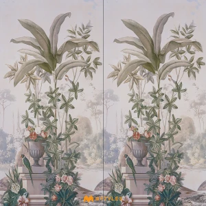 undefined-Vitrified Green Tropical Floor and Wall Tile 38305HL2 (600x1200mm, Gloster)