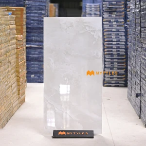 undefined-Vitrified White Floor and Wall Tile Code36977 (600x1200mm, Glossy)