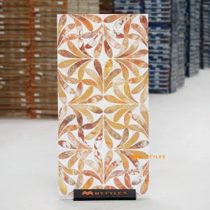undefined-Vitrified Cream Tropical Floor and Wall Tile Code39026 (600x1200mm, Matt)