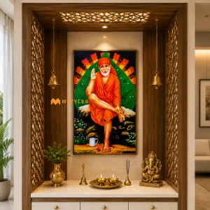 undefined-Sai Baba Poster Wall Tile Code26048 (300x450mm, Glossy)