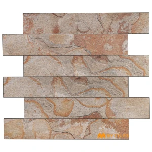 undefined-Siltstone Beige Carving Matt Vitrified Rustic Tile Code40660 200x1200mm 5Pc