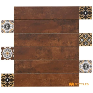 undefined-Porcelain Wooden Plank Tile Code18596 (150x900mm, Matt)