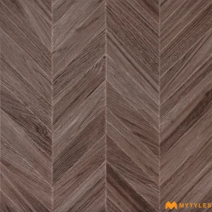 undefined-Bark Chevron Brown Carving Matt Porcelain Wooden Tile Code38822 600x600mm 4Pc