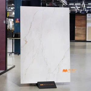 undefined-Arabescato White Marble Look Vitrified Slab Tile Code37203