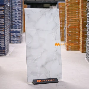 undefined-Vitrified White Floor and Wall Tile Code37501 (600x1200mm, Glossy)